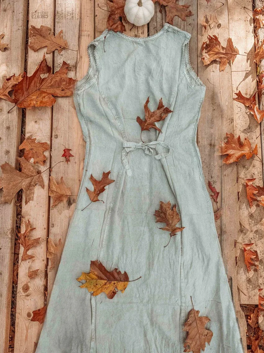 Women's Bohemian Button Down Dress Duster Hippie Style Cardigan Sleeveless Dress for Layering - Image 2