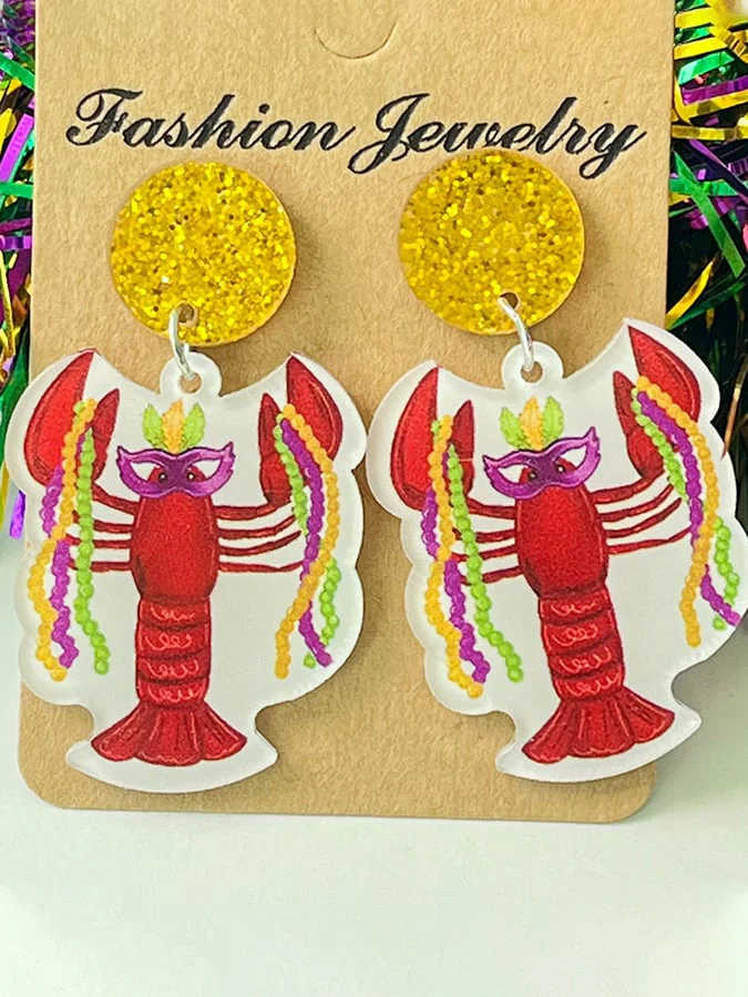 Women's Carnival Acrylic Earrings