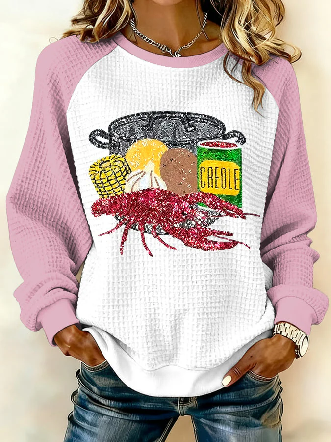 Women's Carnival Print Sweatshirt - Image 2