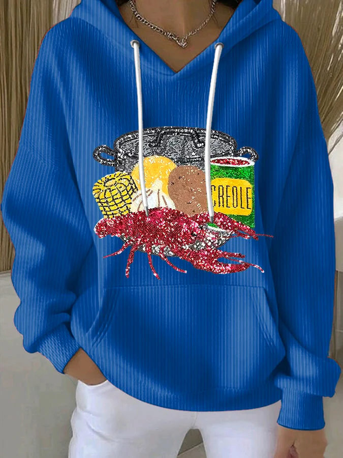 Women's Carnival Print Sweatshirt - Image 3