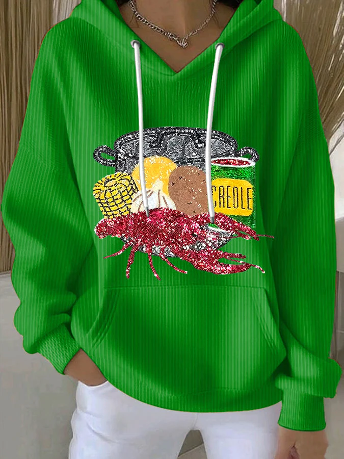 Women's Carnival Print Sweatshirt - Image 4
