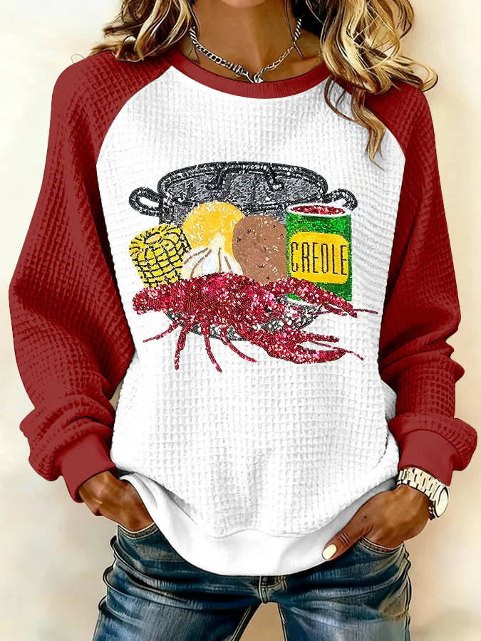 Women's Carnival Print Sweatshirt - Image 3
