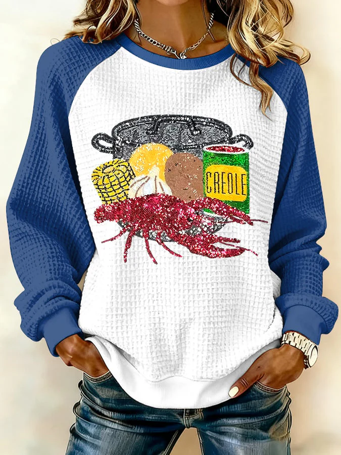 Women's Carnival Print Sweatshirt - Image 5
