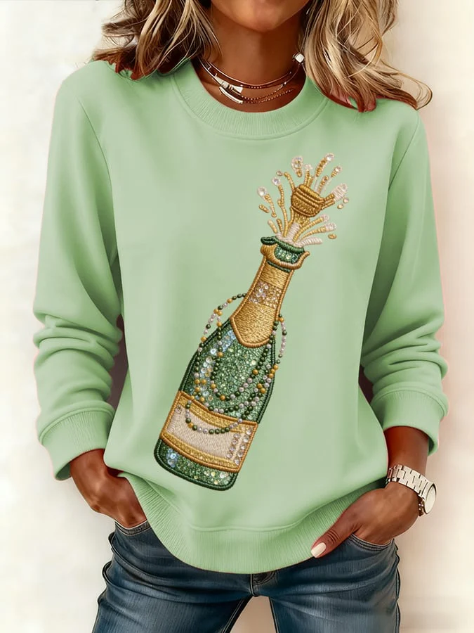 Women's casual carnival striped sweatshirt - Image 2