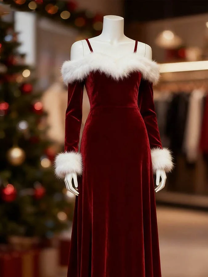 Women'S Casual Christmas Color-Blocked Dress - Image 2
