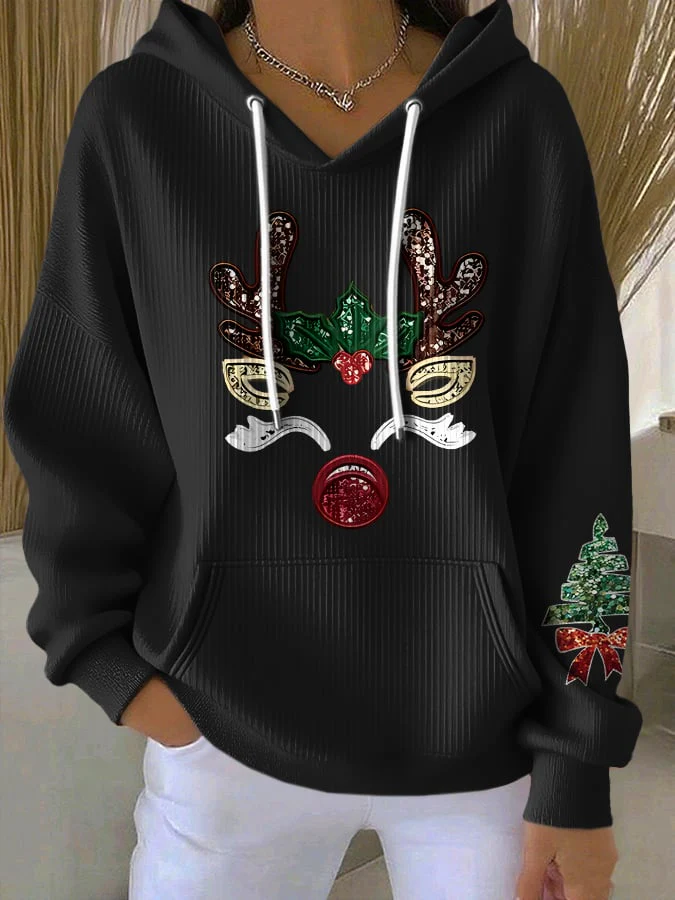 Women'S Casual Christmas Print Sweatshirt - Image 3