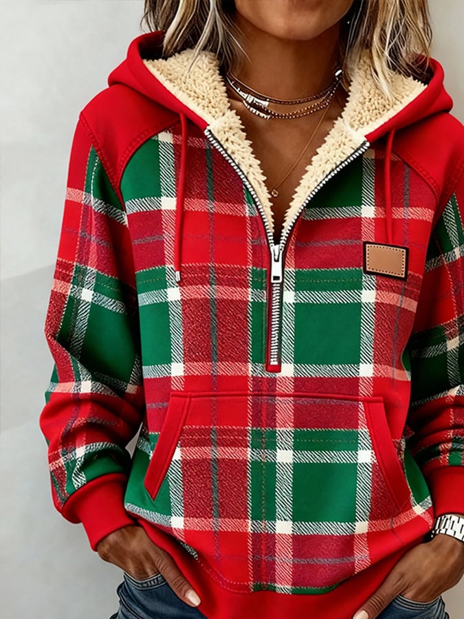 Women'S Casual Loose Color-Blocked Sweatshirt - Image 2