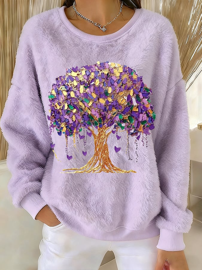 Women's Casual Mardi Gras Sweatshirt