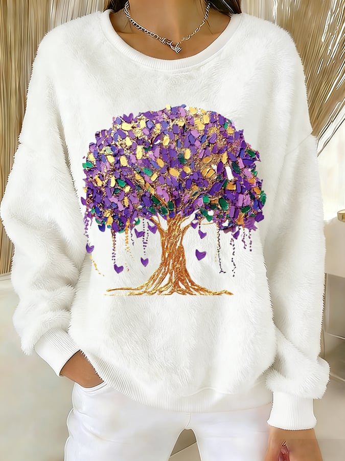 Women's Casual Mardi Gras Sweatshirt - Image 2