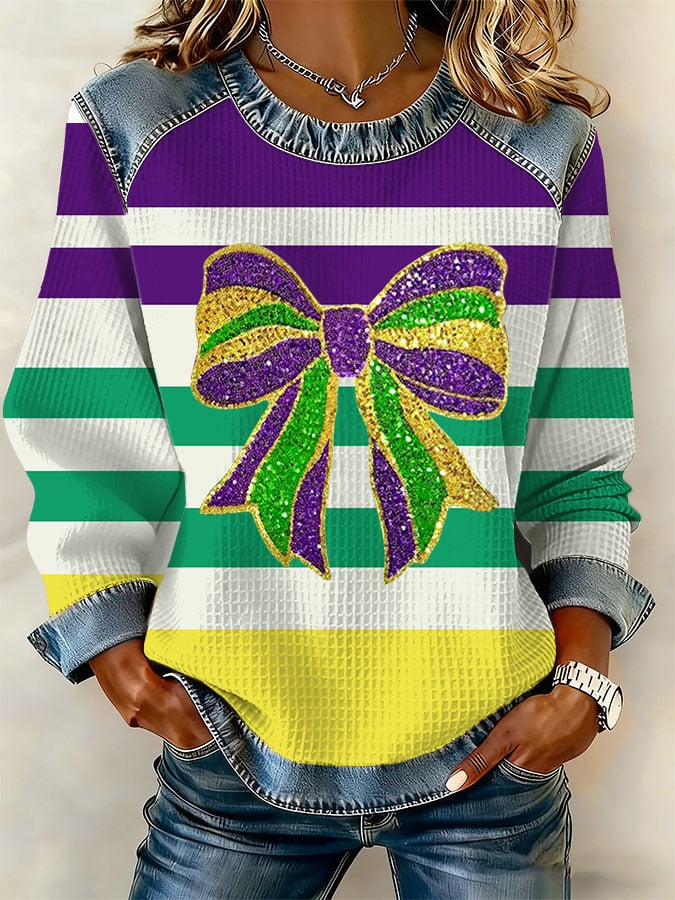 Women's Casual Print Long-Sleeve Sweatshirt