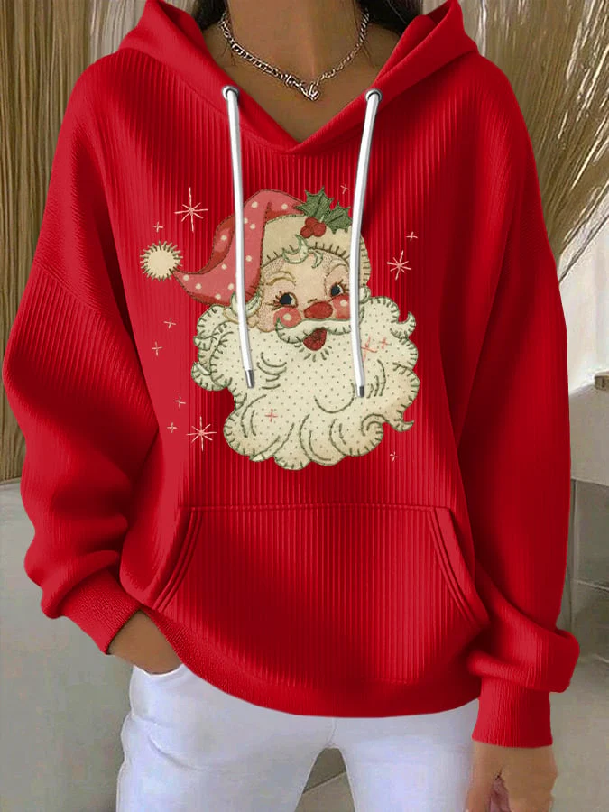 Women's Casual Santa Claus Christmas Hoodie