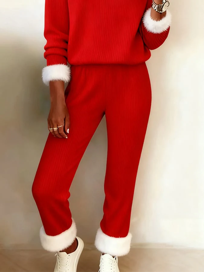 Women'S Christmas Long-Sleeved Two-Piece Suit - Image 3