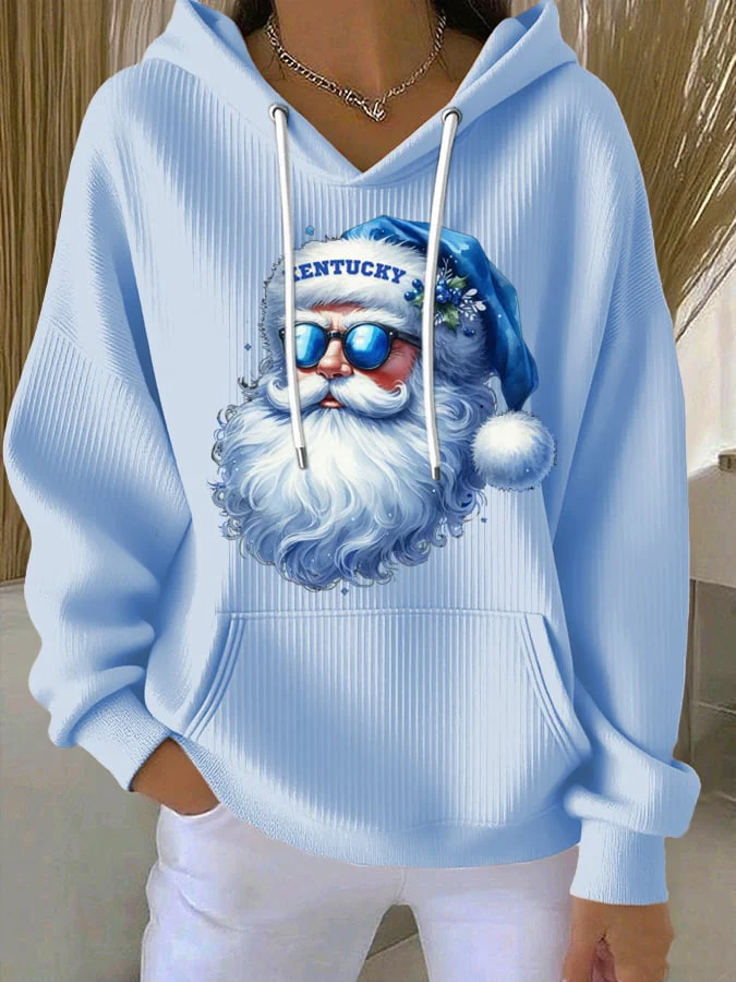 Women's Christmas Print Casual Hoodie - Image 2