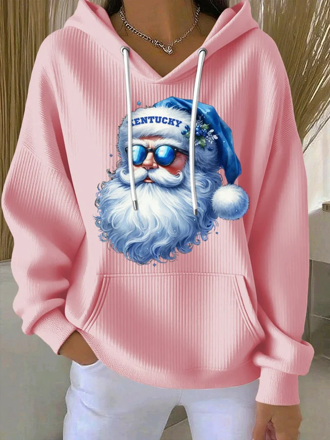 Women's Christmas Print Casual Hoodie - Image 4
