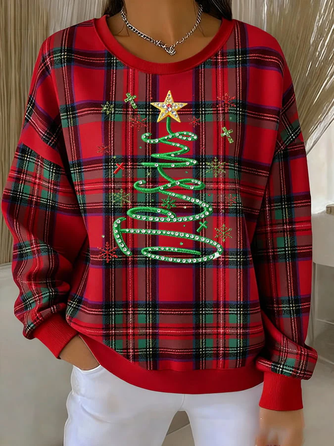 Women's Christmas Print Sweatshirt