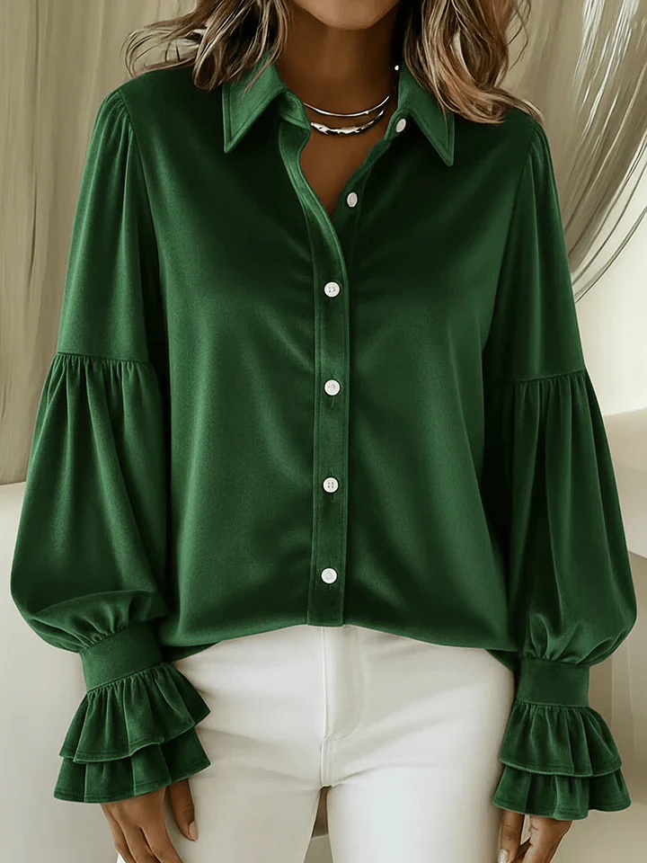 Women's Christmas Printed Blouse - Image 3