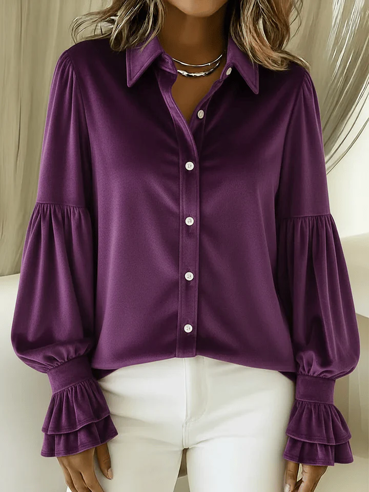 Women's Christmas Printed Blouse - Image 4