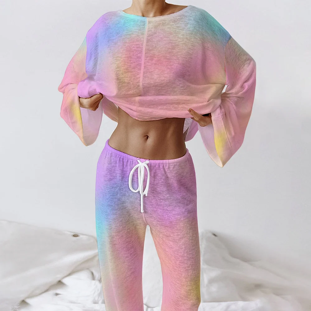 Women's Colorful Pajamas Set - Image 2