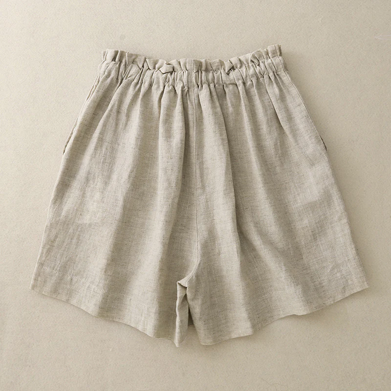 Women's Cotton And Linen Casual Shorts Pants - Image 3