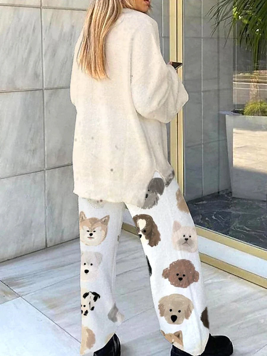 Puppy Dreams Women's Cute Puppy Loungewear Set - Image 2