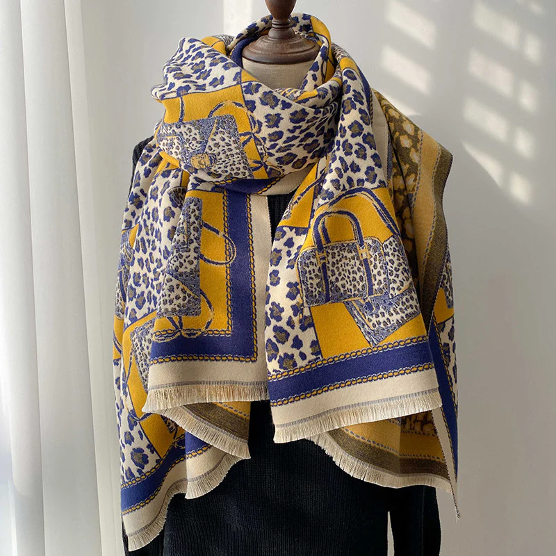 Women's Fashion Leopard Jacquard Scarf - Image 6