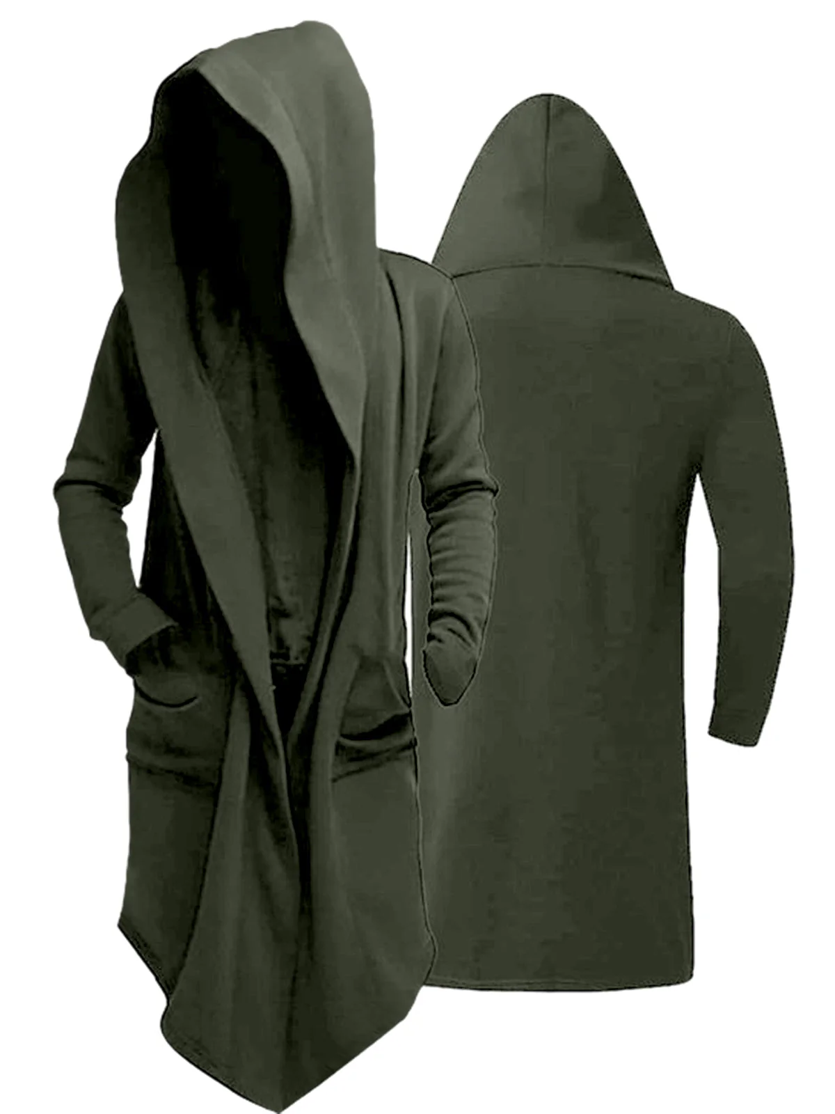 Women's Autumn Cardigan Sweatshirt Hooded Cape Long Hooded - Image 4