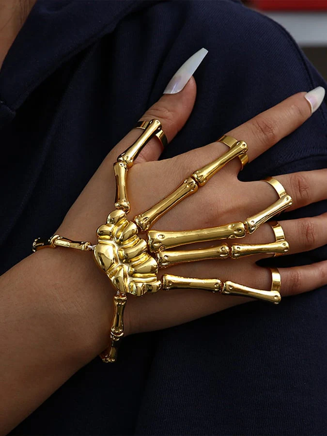 Women's Halloween Ring Bracelet All-in-One Chain - Image 2