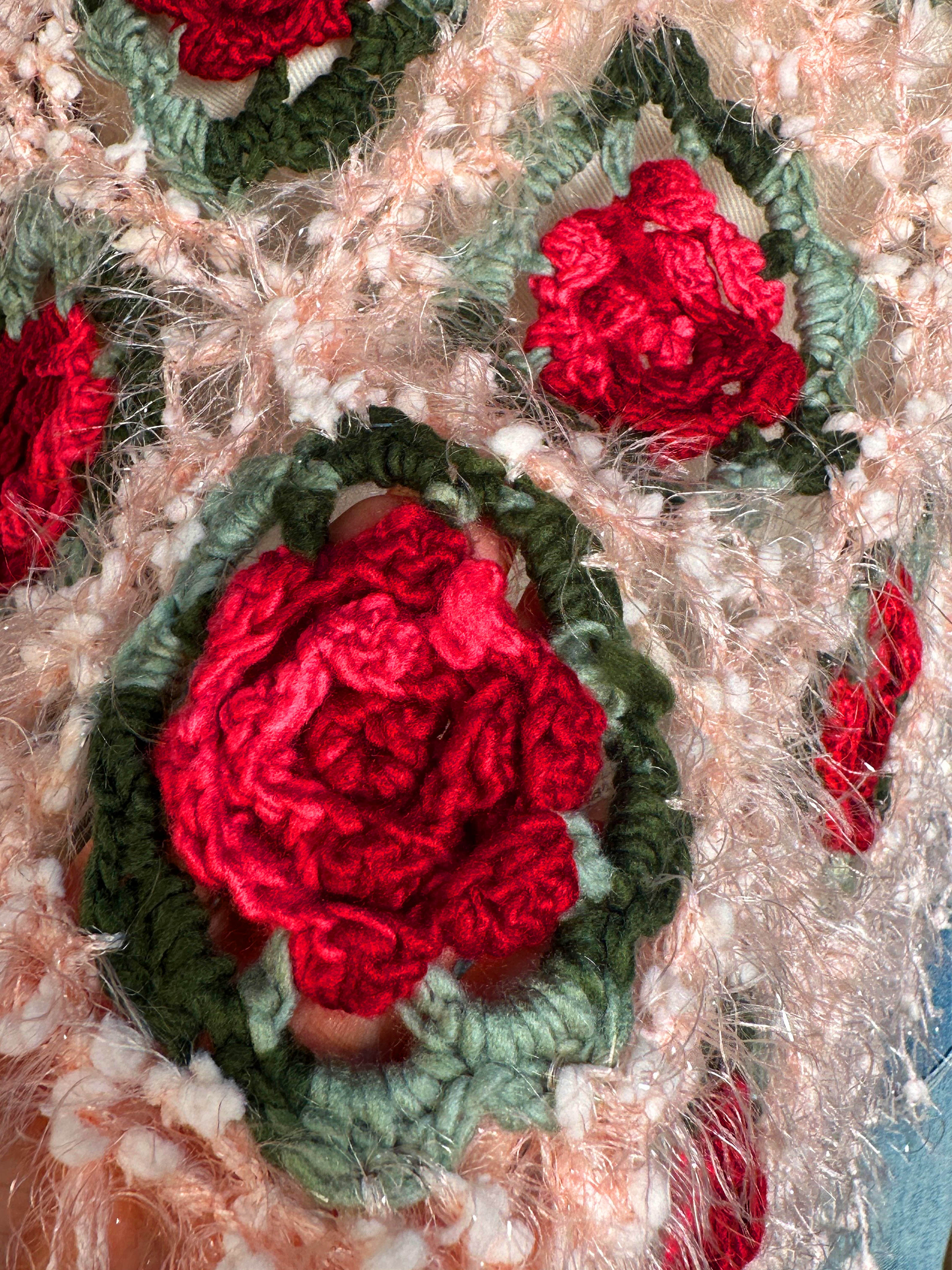 Women's Hand-woven flower shawl - Image 8