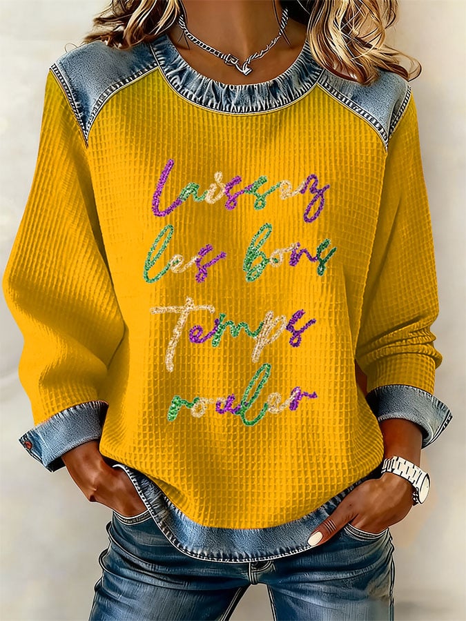 Women's Laissez Les Bon Temps Rouler Sweatshirt - Image 3