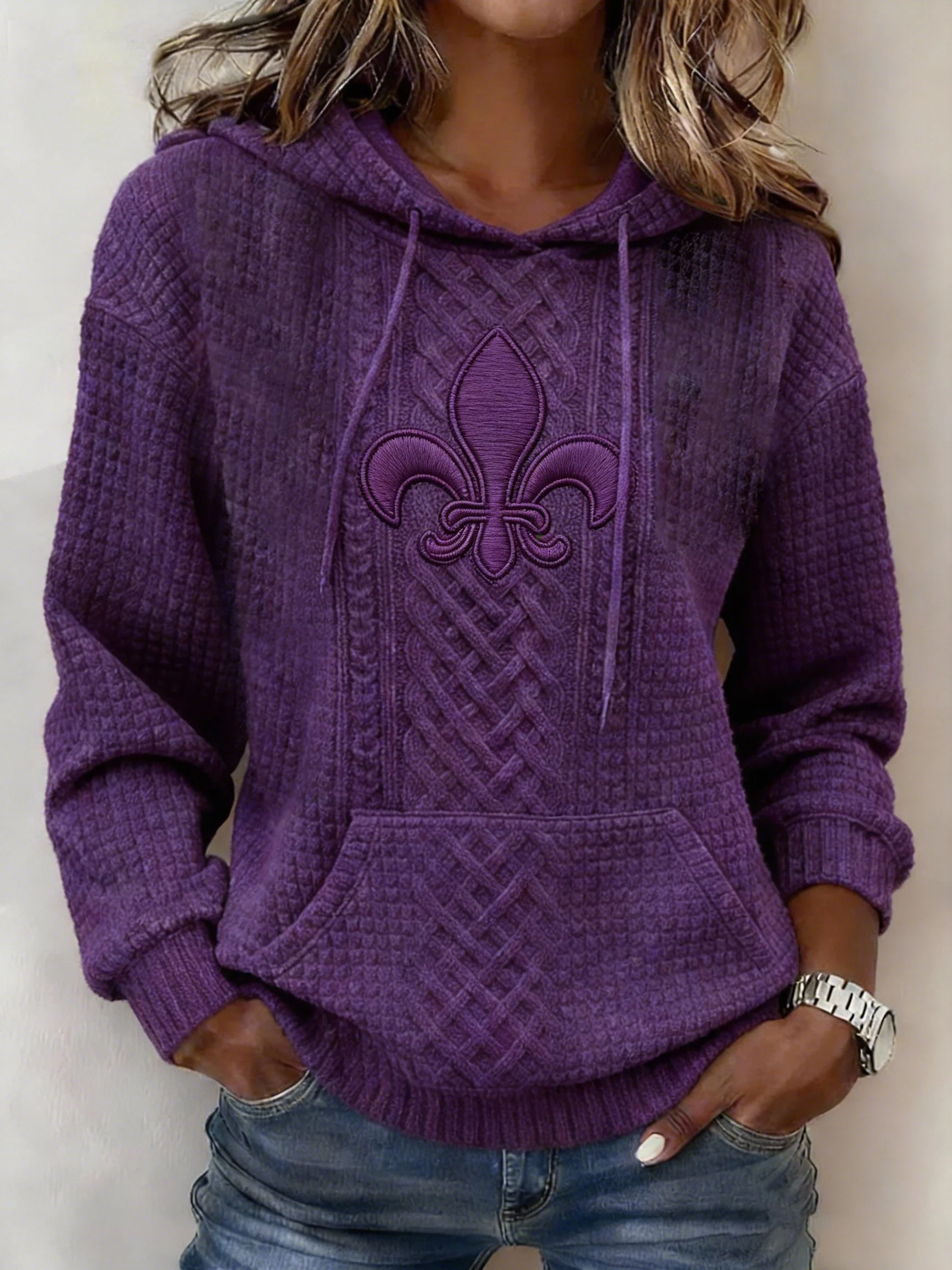 Women's Mardi Gras Art Print Hoodie