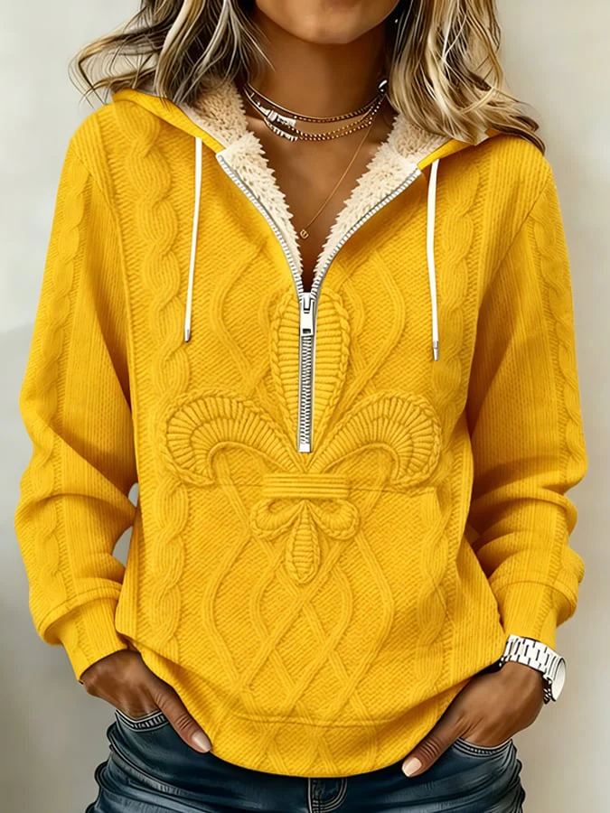 Women's Mardi Gras Printed Hoodie - Image 2