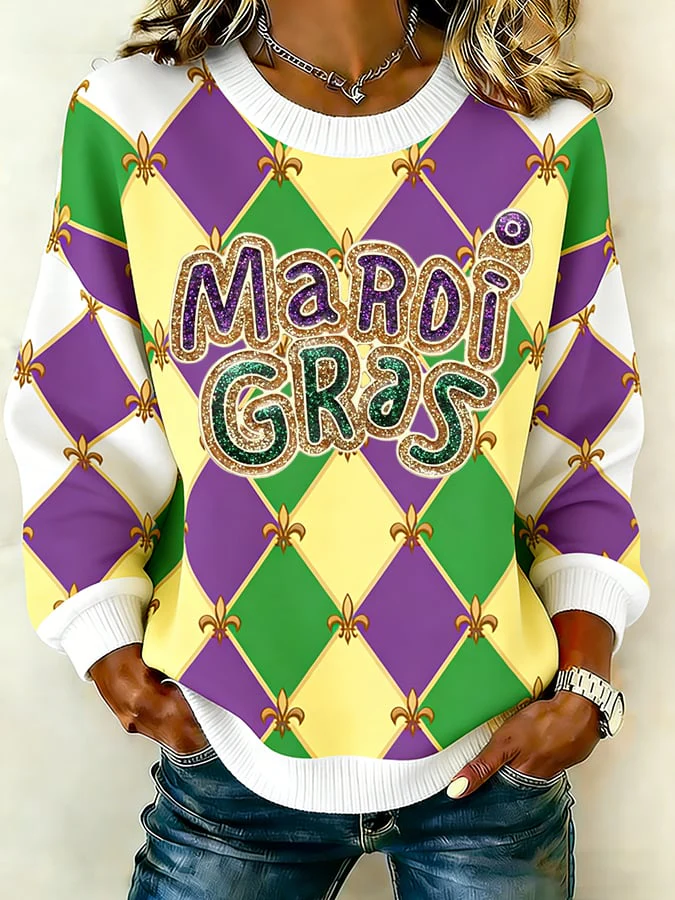 Women's Mardi Gras Sweatshirt
