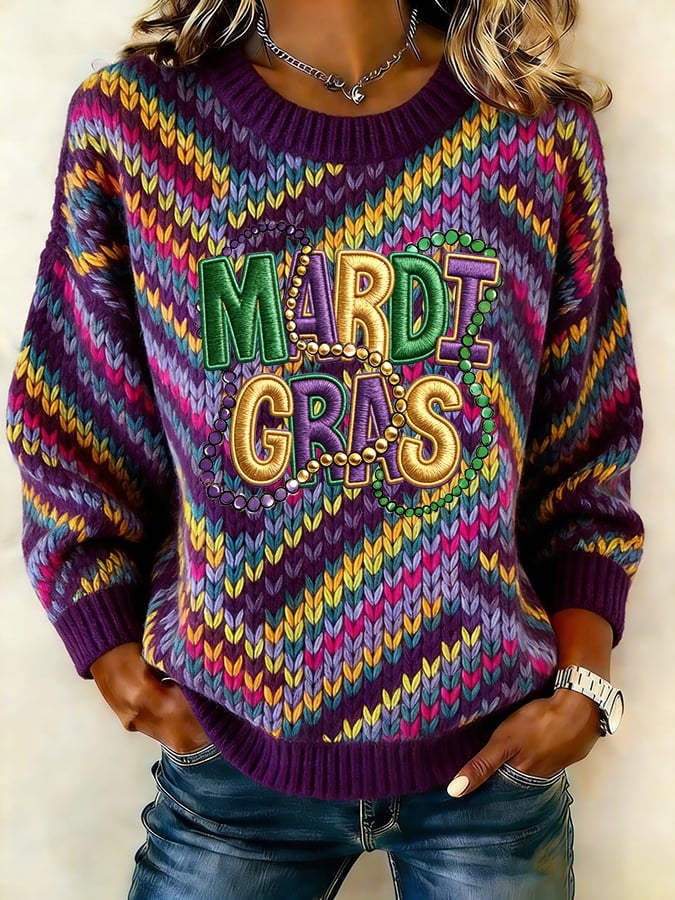 Women's Mardi Gras Sweatshirt
