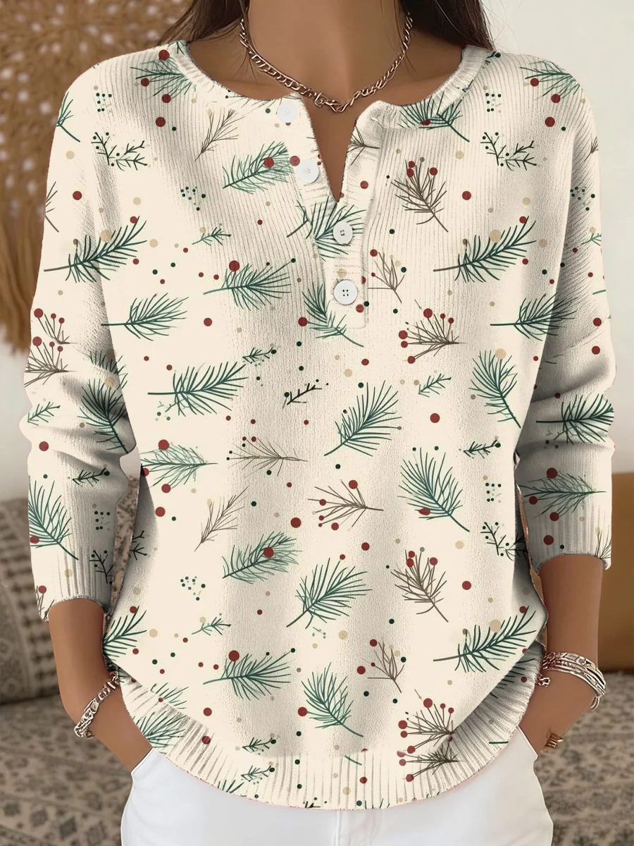 Women's Merry Christmas Knit Top