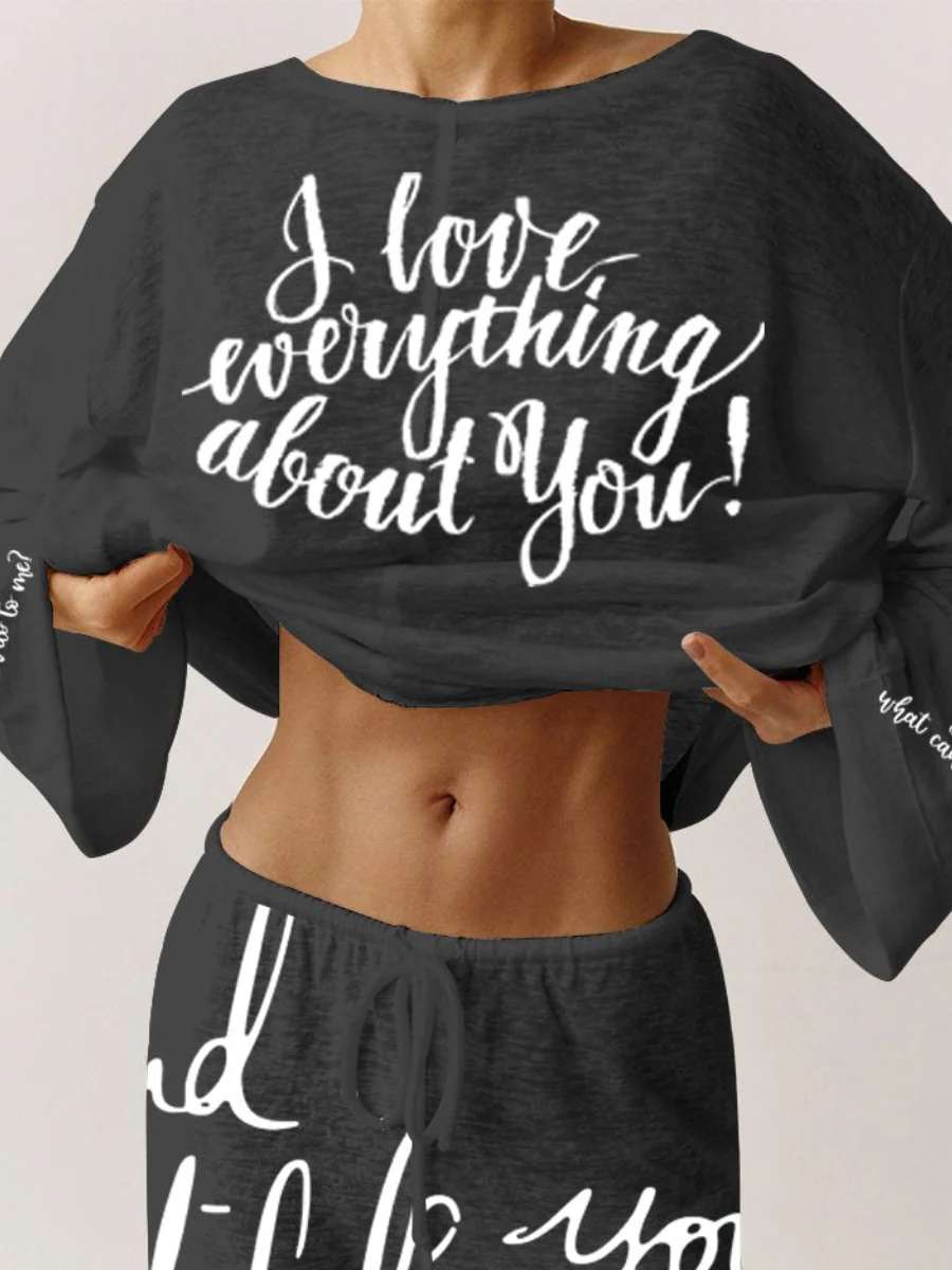 Women's Pink Long Sleeve Cotton Homewear Set - Image 14