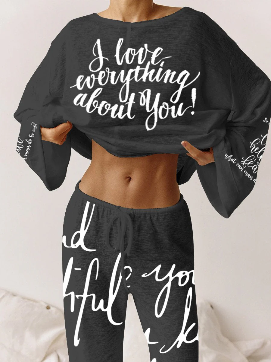 Women's Pink Long Sleeve Cotton Homewear Set - Image 22