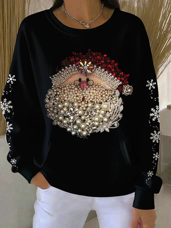 Women's Printed Casual Sweatshirt - Image 2