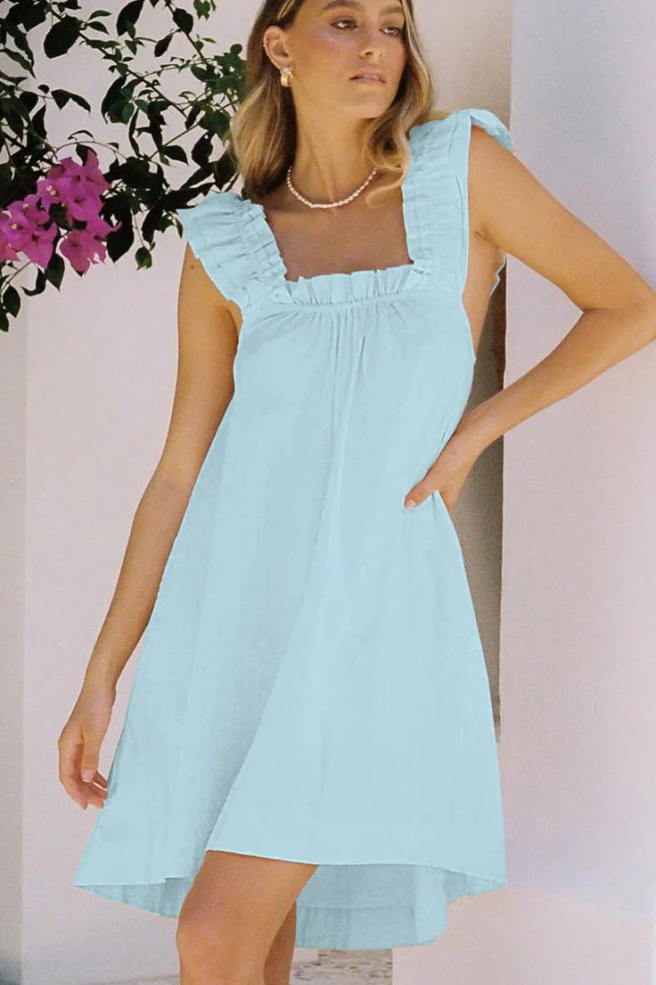 Women's Printed Ruffle Mid-Length Nightgown - Image 12