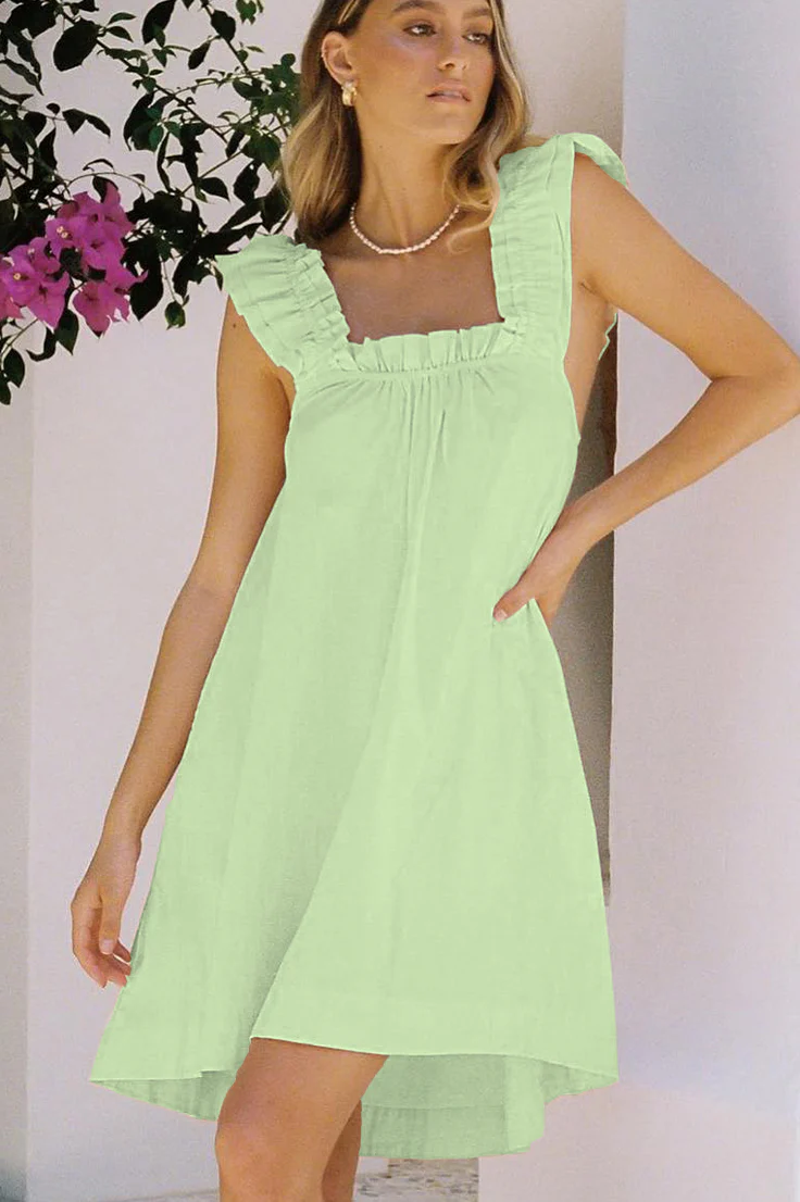 Women's Printed Ruffle Mid-Length Nightgown - Image 13