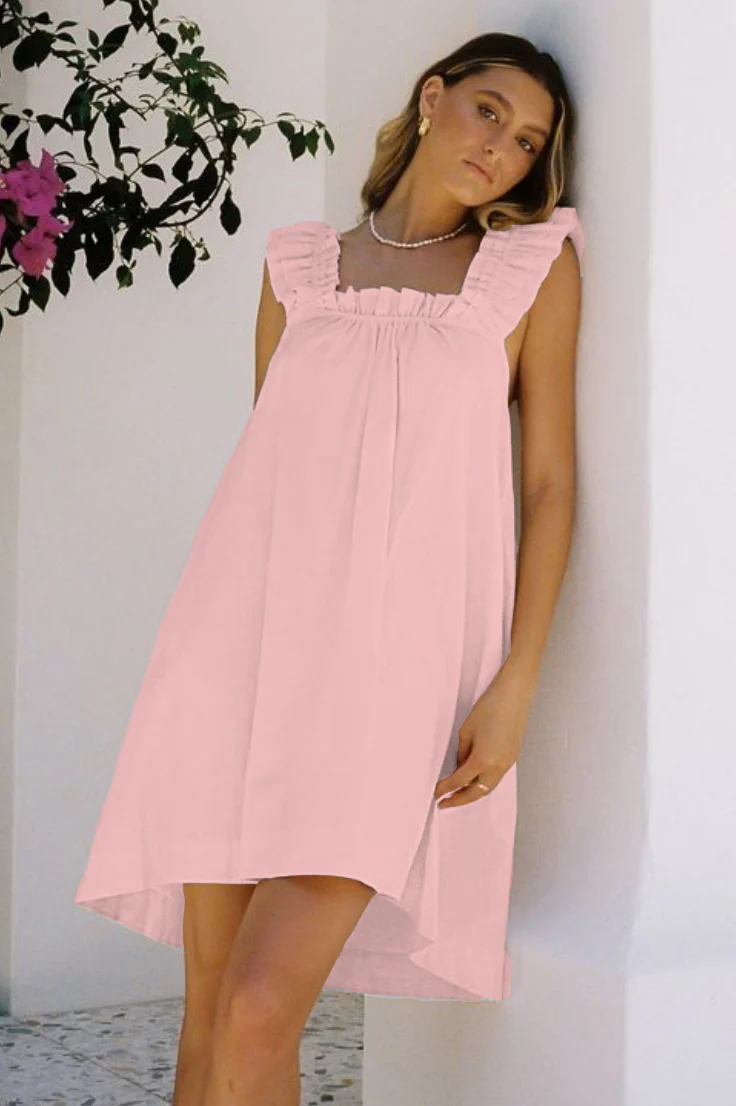 Women's Printed Ruffle Mid-Length Nightgown - Image 17