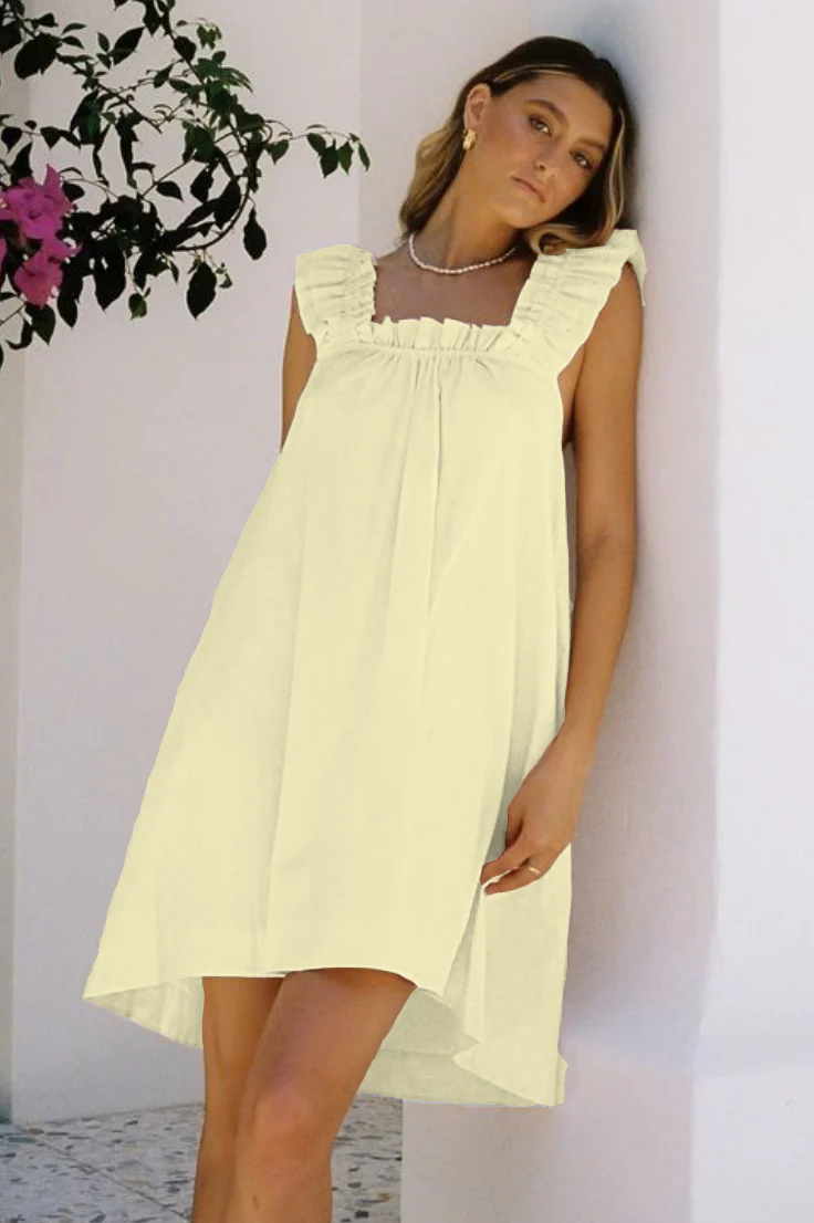 Women's Printed Ruffle Mid-Length Nightgown - Image 2