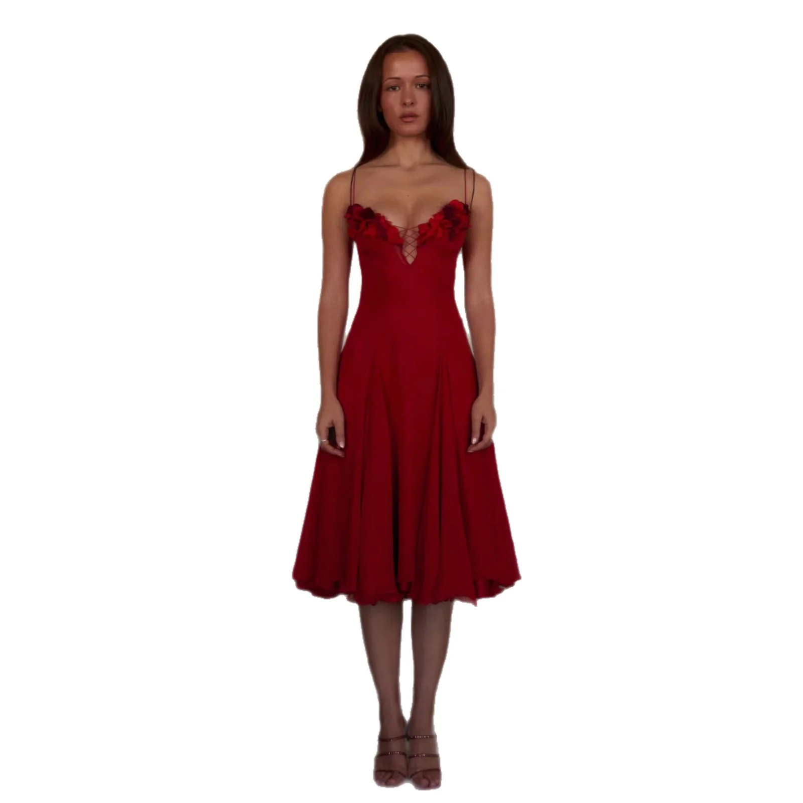 Women's Solid Color Loose And Versatile Camisole Dress - Image 5