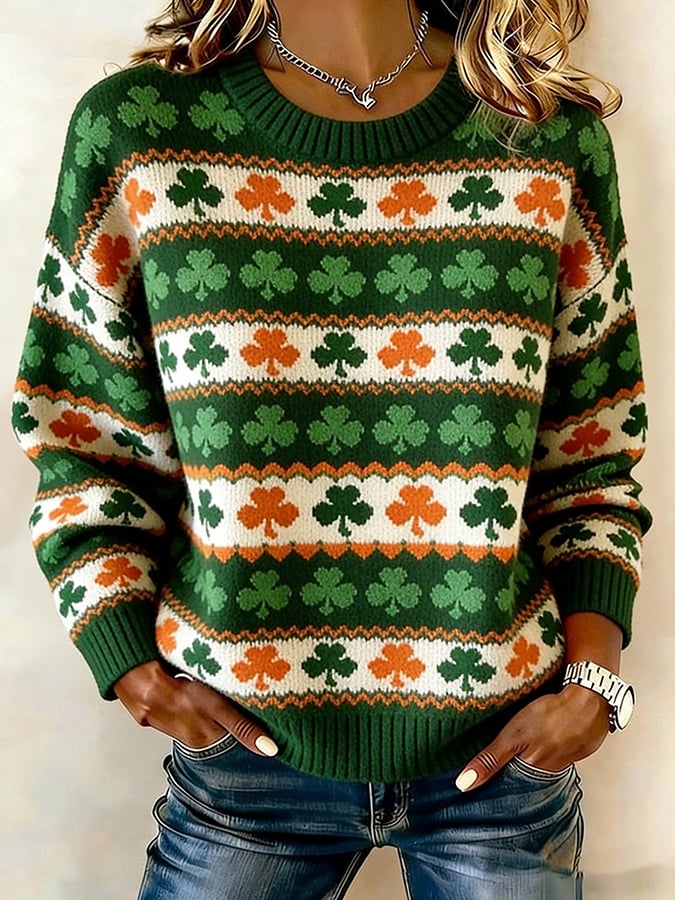 Women's St. Patrick's Day Knitted Top
