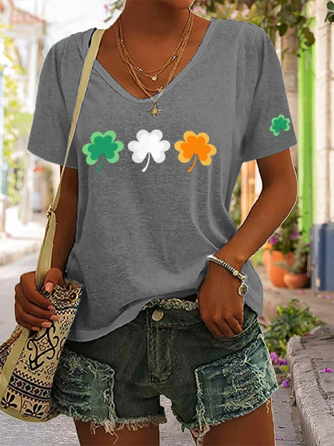 Women's St Patricks Day Print T-shirt - Image 2