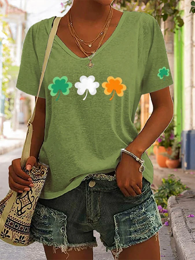 Women's St Patricks Day Print T-shirt - Image 3