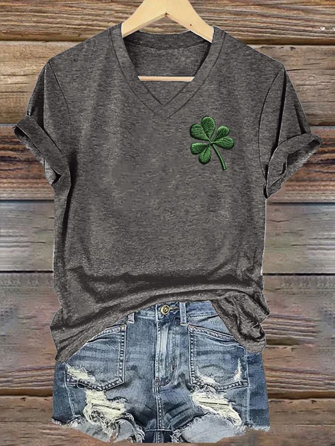 Women's St. Patrick's Day Printed Casual T-Shirt - Image 5
