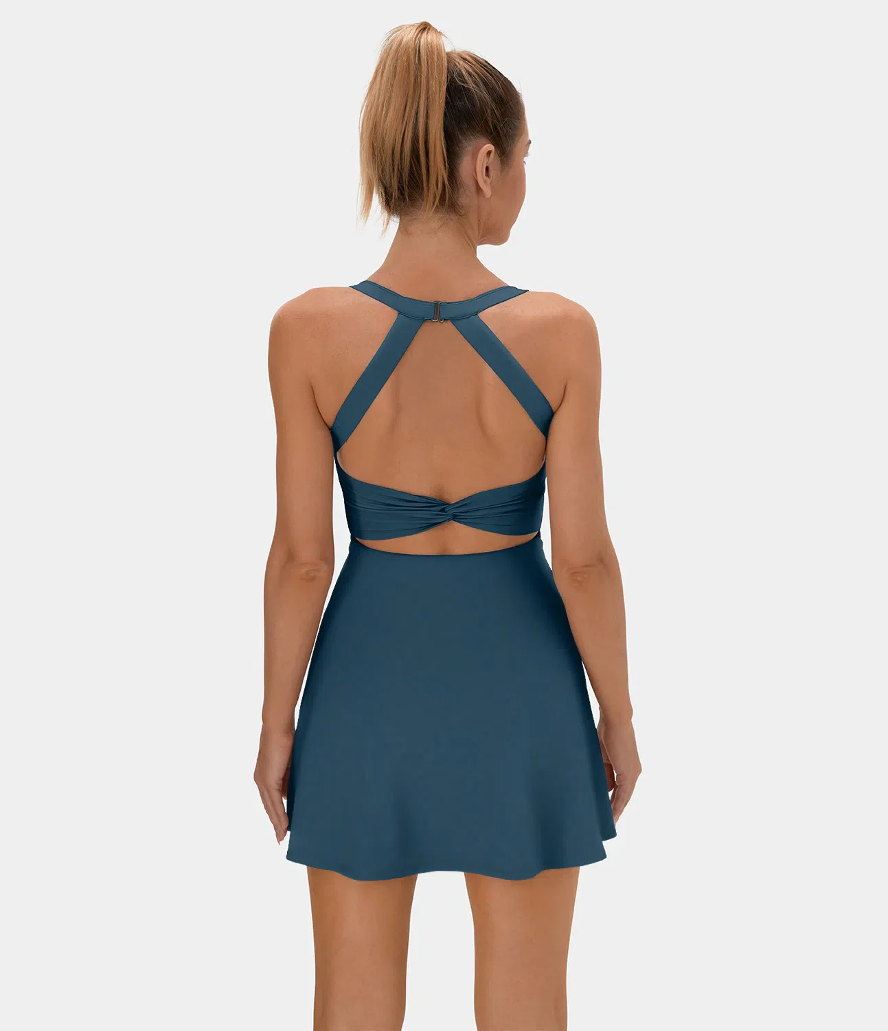 Backless Crisscross Active Dress-Easy Peezy Edition - Image 3