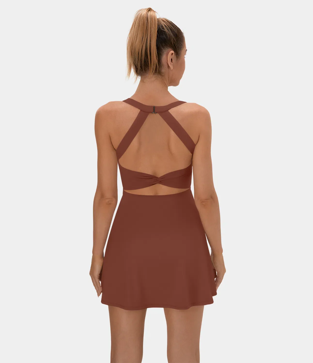 Backless Crisscross Active Dress-Easy Peezy Edition - Image 8