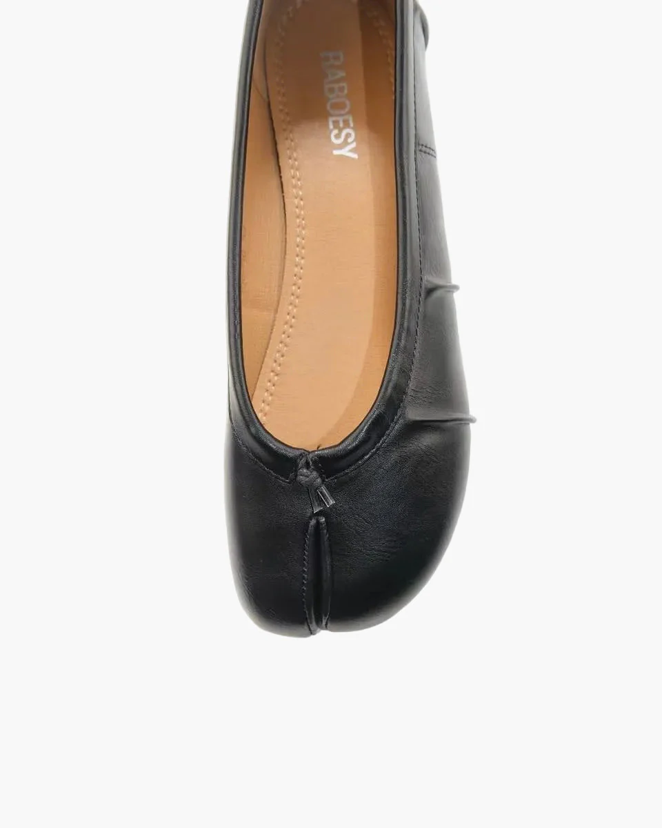 Wrinkles Tabi Ballet Flats - Image 2