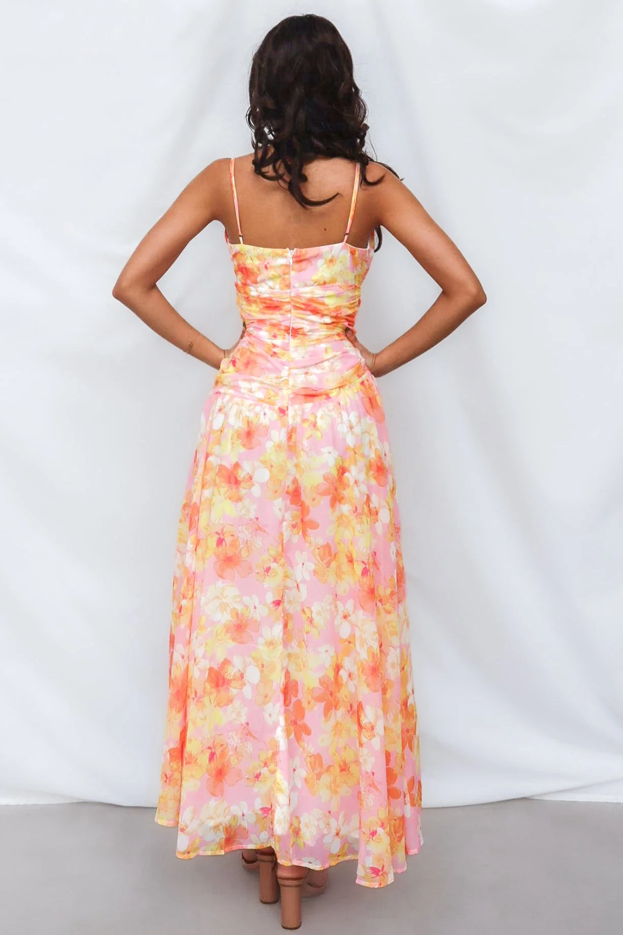 Yura Maxi Dress - Yellow Floral - Image 3